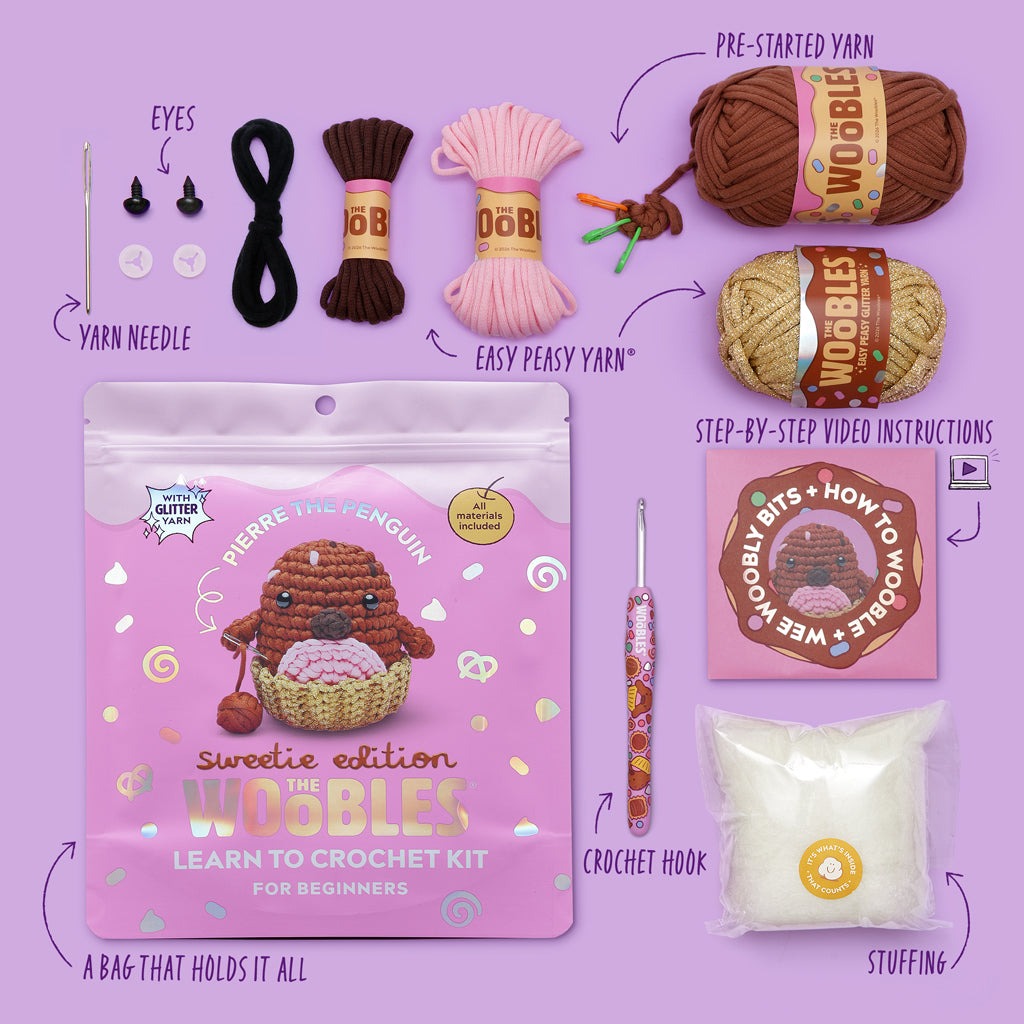 Pierre the Penguin: Sweetie Edition Crochet Kit