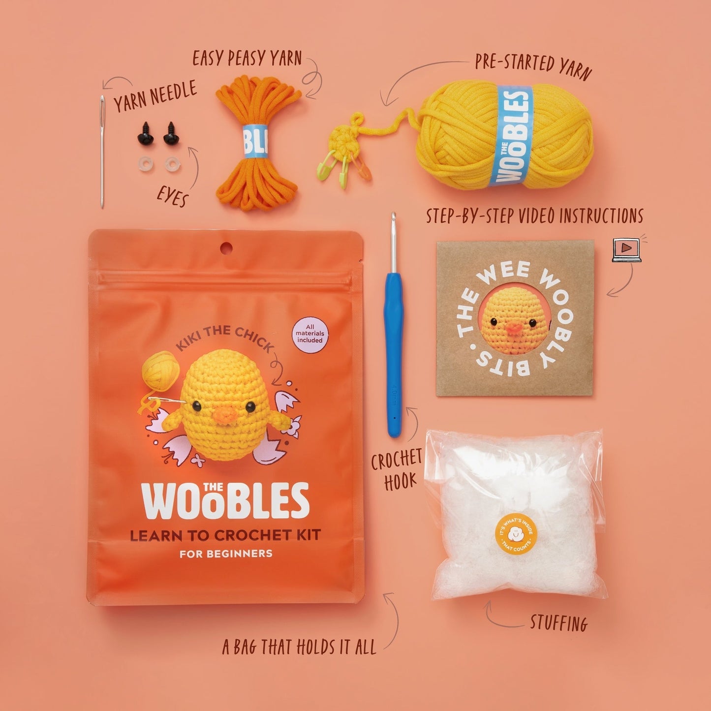 Kiki the Chick Crochet Kit
