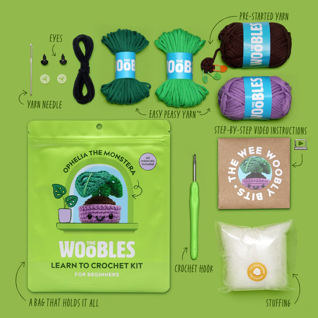 Ophelia the Monstera Plant Crochet Kit