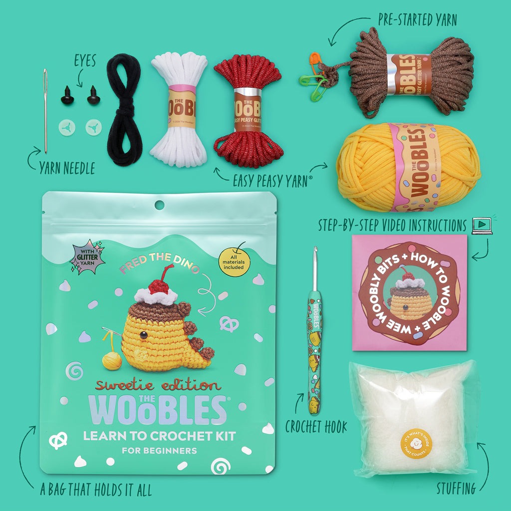 Fred The Dino: Sweetie Edition Crochet Kit