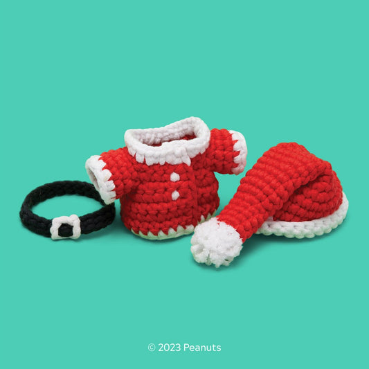 Tiny Snoopy Santa Outfit Accessory Kit