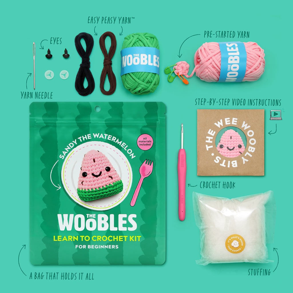 Sandy the Watermelon Crochet Kit