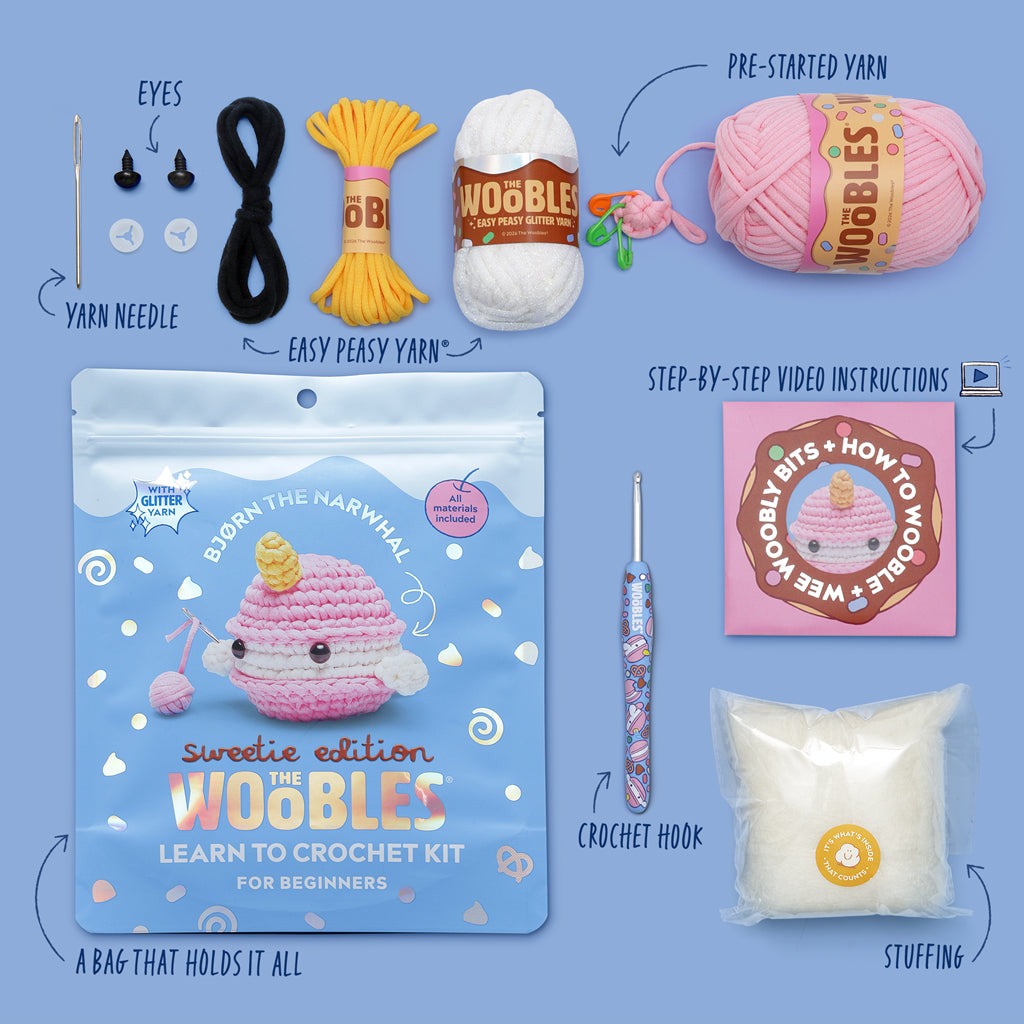 Bjørn the Narwhal: Sweetie Edition Crochet Kit
