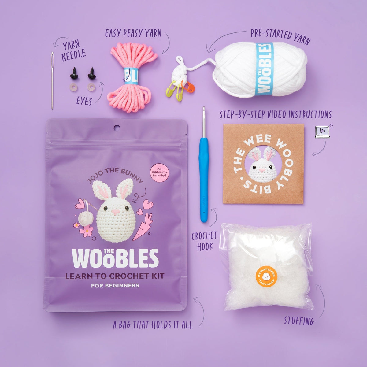 Jojo the Bunny Crochet Kit