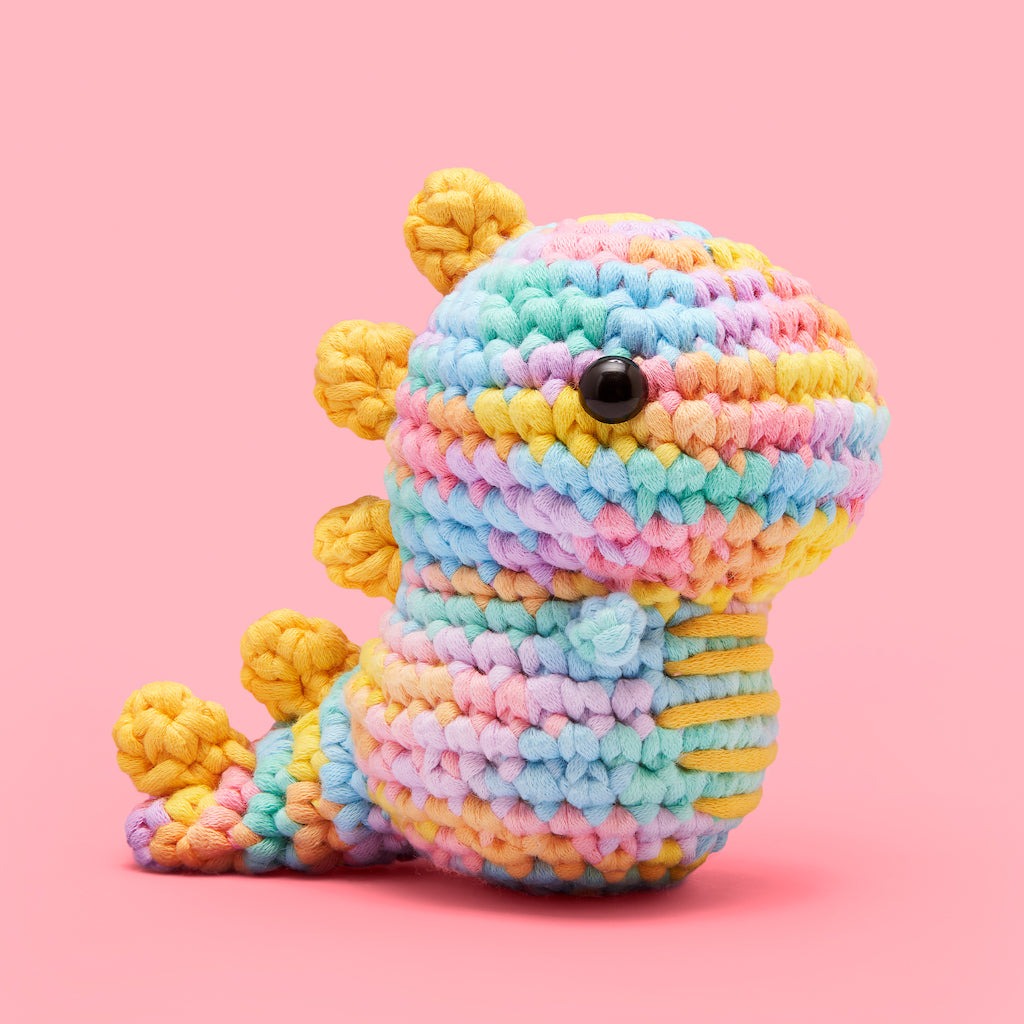 Fred the Dinosaur Pastel Crochet Kit