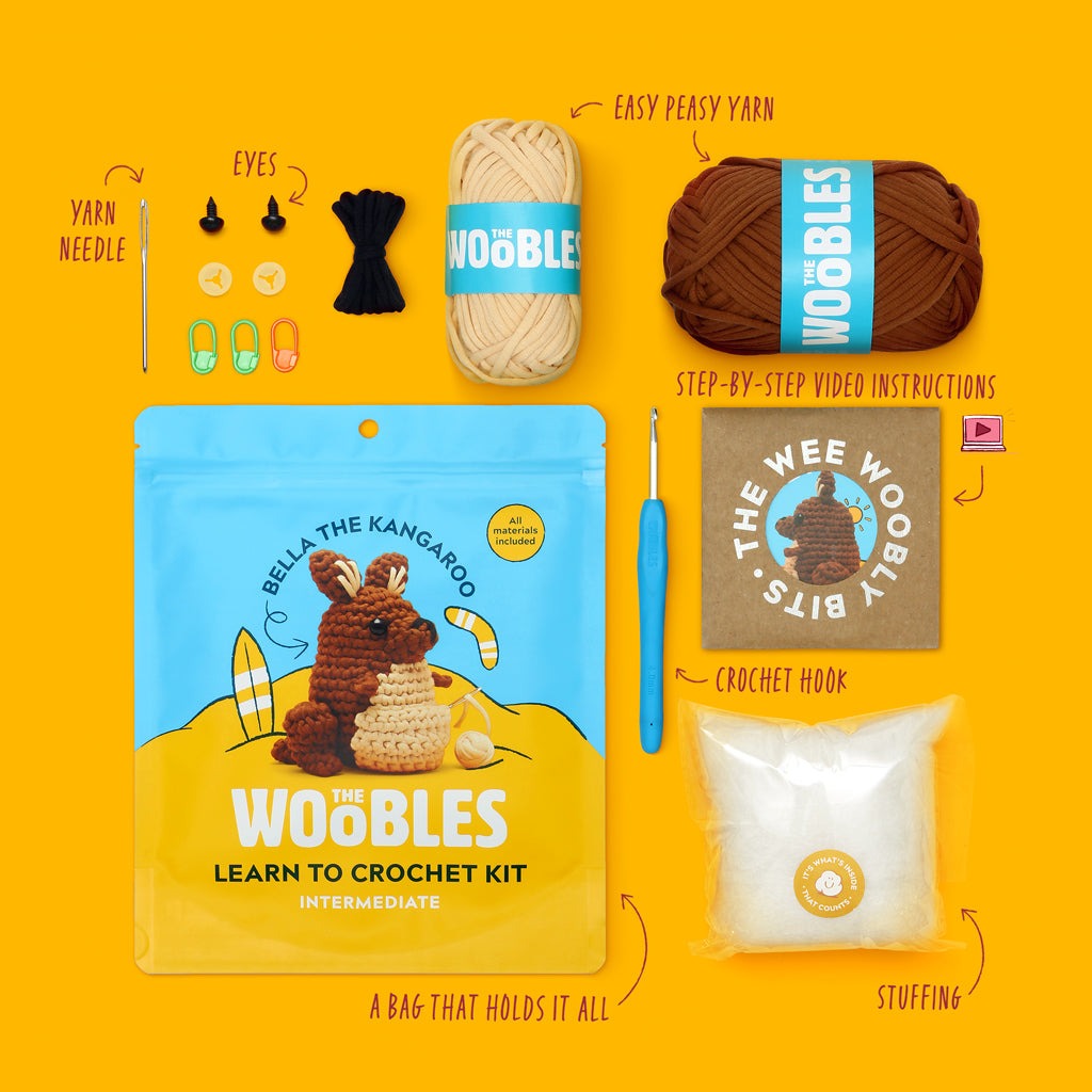Bella the Kangaroo Crochet Kit